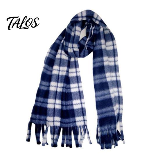 Warm Lightweight Velvet Scarf Double Sided for Kids, Soft Thickened Plaid Neck Warmer Unisex Winter Boys and Girls, Comfortable Wrap Outdoor