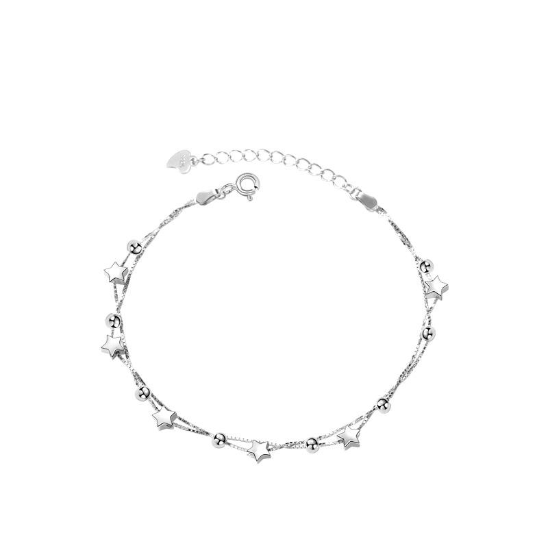 Little Star Bracelet Women's Korean Edition Fashion Double-layer Five-pointed Star Jewelry Light Luxury Versatile Star Ins Jewelry