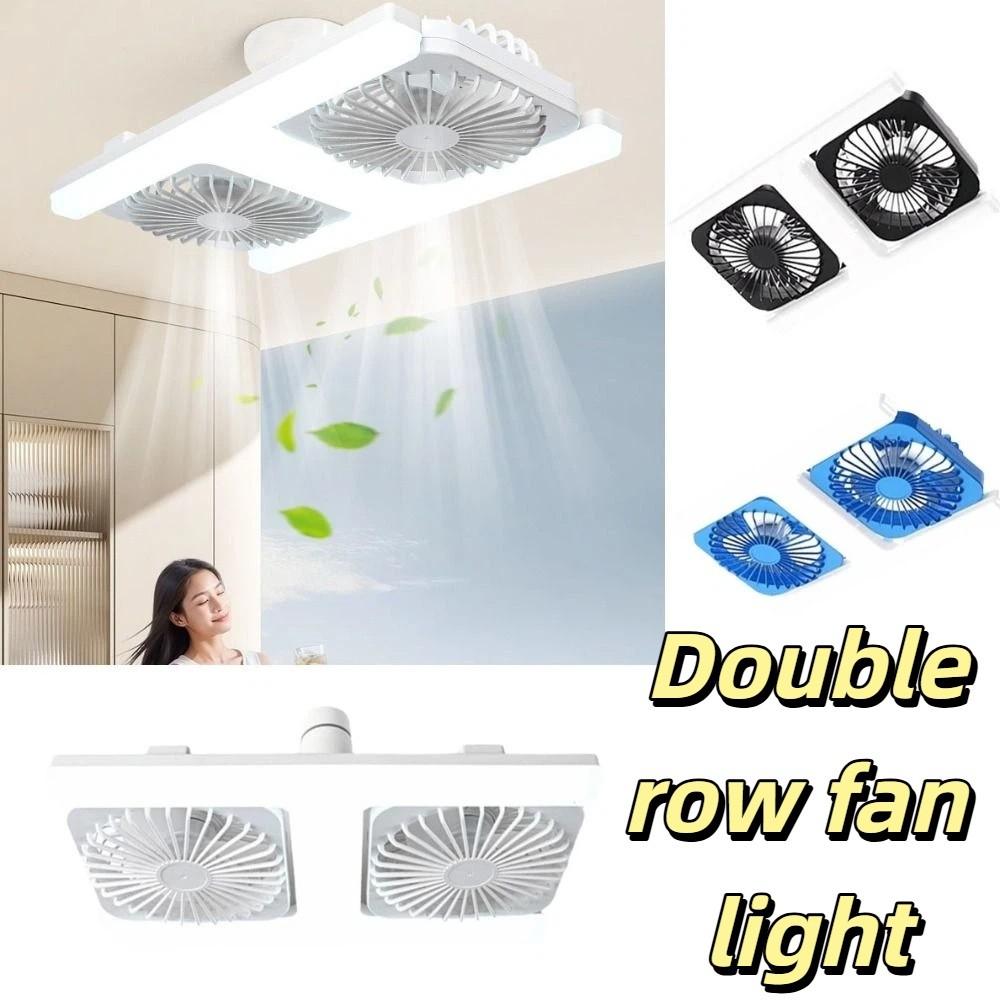 60W Power LED Deckenventilator Doppelblatt Fernbedienung Ventilator Super Wind Doppelreihenventilator Heimgebrauch