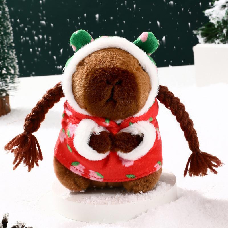 

Charming Plush Capybara Keychain Flower Cotton Jacket Perfect For Occasion Any Floral