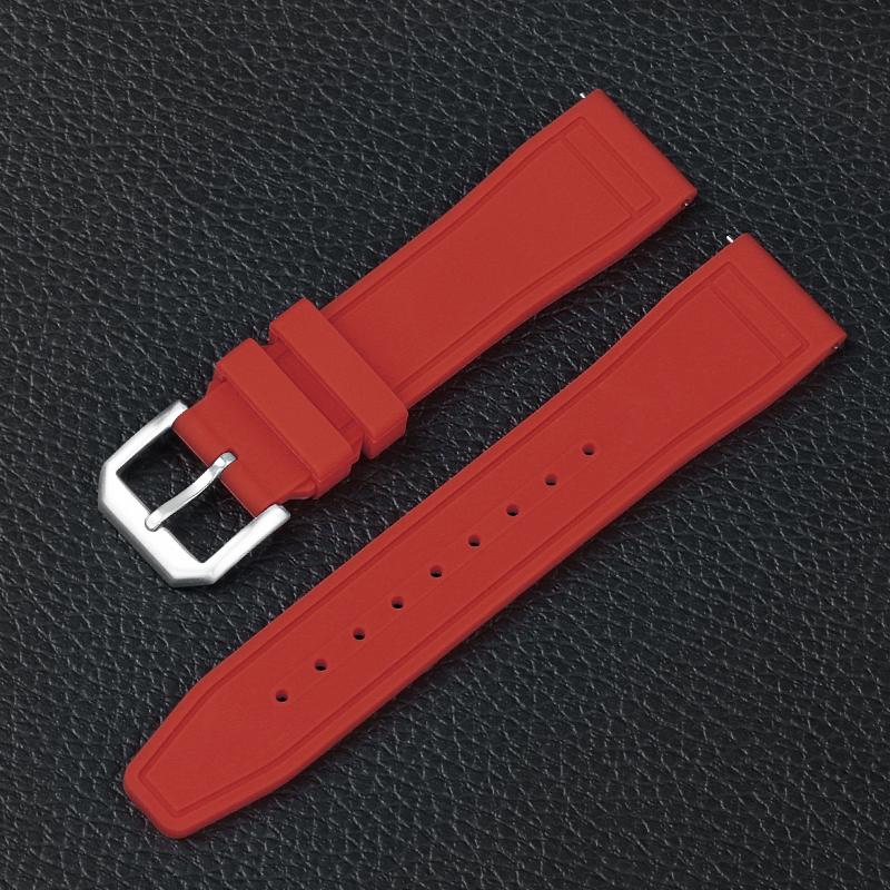 Silicone Watch Straps 20mm 21mm 22mm for IWC PILOT Portugal PORTOFINO Quick Release Rubber Bands Soft Waterproof Sport Bracelets