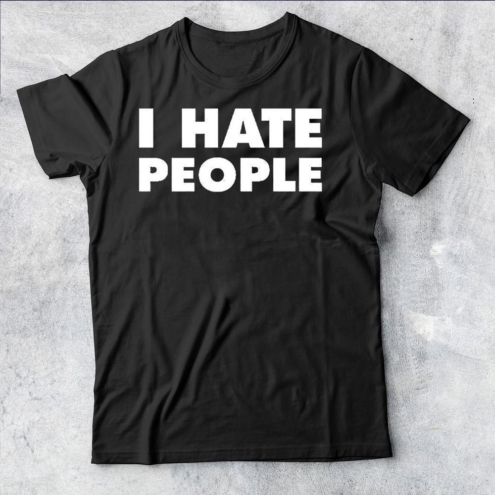Mens I Hate People Funny Antisocial People Person Mens TShirt AV P1 PR L