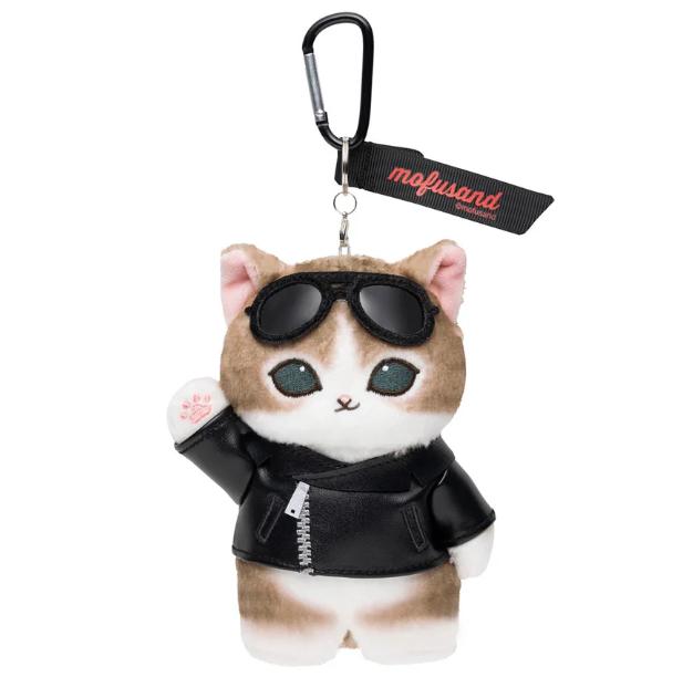 

mofusand Плюшевая кукла Брелок Дайнер Кожаная куртка Нян Япония НОВЫЙ