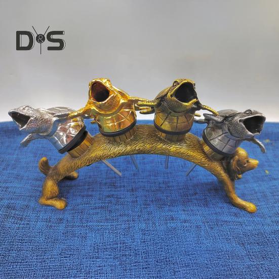 Turtle Wine Pourer Metal Decanter Spout with Drip-Free Design Elegant Bar Accessory for Red White Liquor