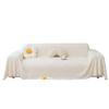 Plush Sofa Cover Four Seasons Universal Simple Modern Cream Style Sofa Cover Cloth Dirt-Proof Cover Cover