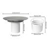 Plastic Sink Stopper Crackproofs  Bathroom Drain Stopper Integrated Basket Strainers for Hair Collections Filter