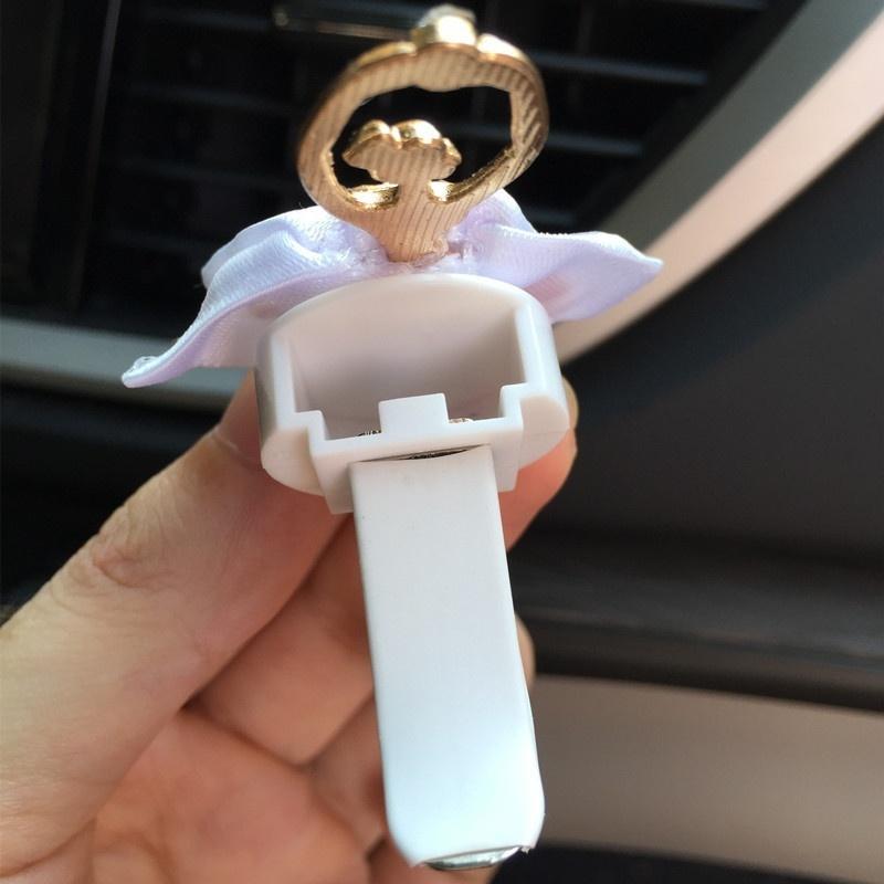Ballet Girl  Car Outlet  Diamond Mounted Cartoon Perfume Clip  Air Conditioning Vent Perfume Clip