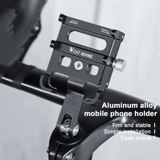 Aluminum Alloy Phone Holder Anti-Shake High Stability Simple Installation Universal Motorcycle Bike Handlebar Phone Mount Bracket