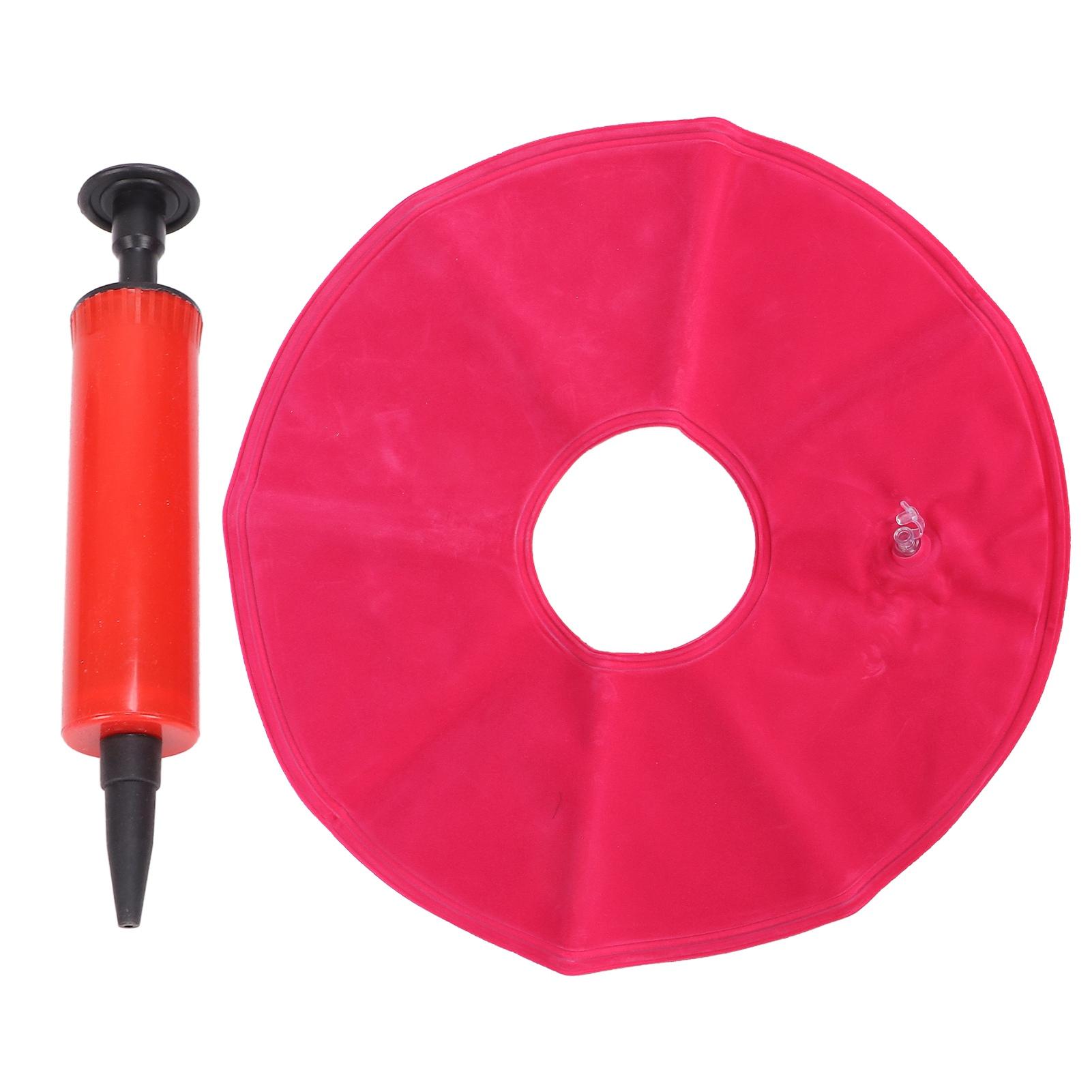 Inflatable Cushion Thicken Flocking Breathable Round Portable Ch  Cushion for   Car