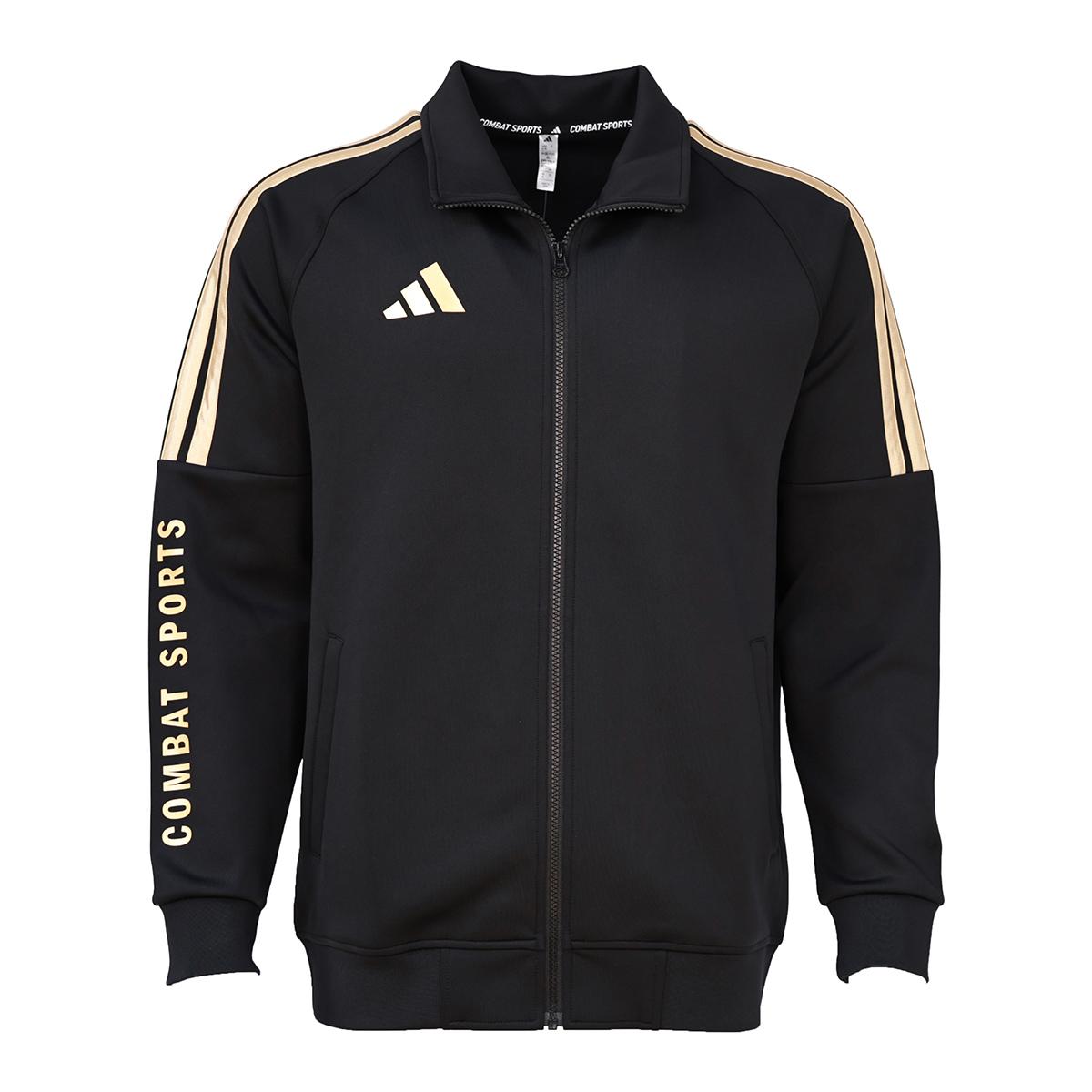 Adidas Jacken Herren Schwarz/Gold Stehkragen Moderat 2XL black