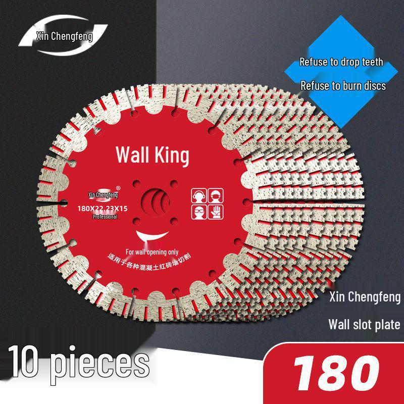 Xinchengfeng Diamond Saw Blades: 10-Piece Set for Concrete and Rebar Cutting