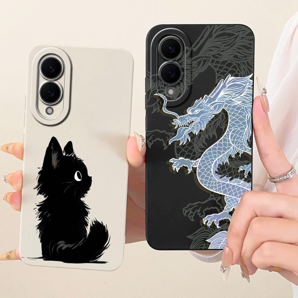 For Samsung S25 Edge 5G SM-S937U SM-S937B Casing For Samsung Galaxy S25 Edge 5G Cover Silicon Fashion Cartoon Cute Funny Painted