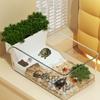 Transparent Turtle Tank Reptile Terrarium Habitat  for Pet Turtles Hermit Crabs Tortoise Adoption