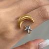 Romance Moon And Star Rings Accessory Designed For Everyday Wear Dates Parties And Special Occasions