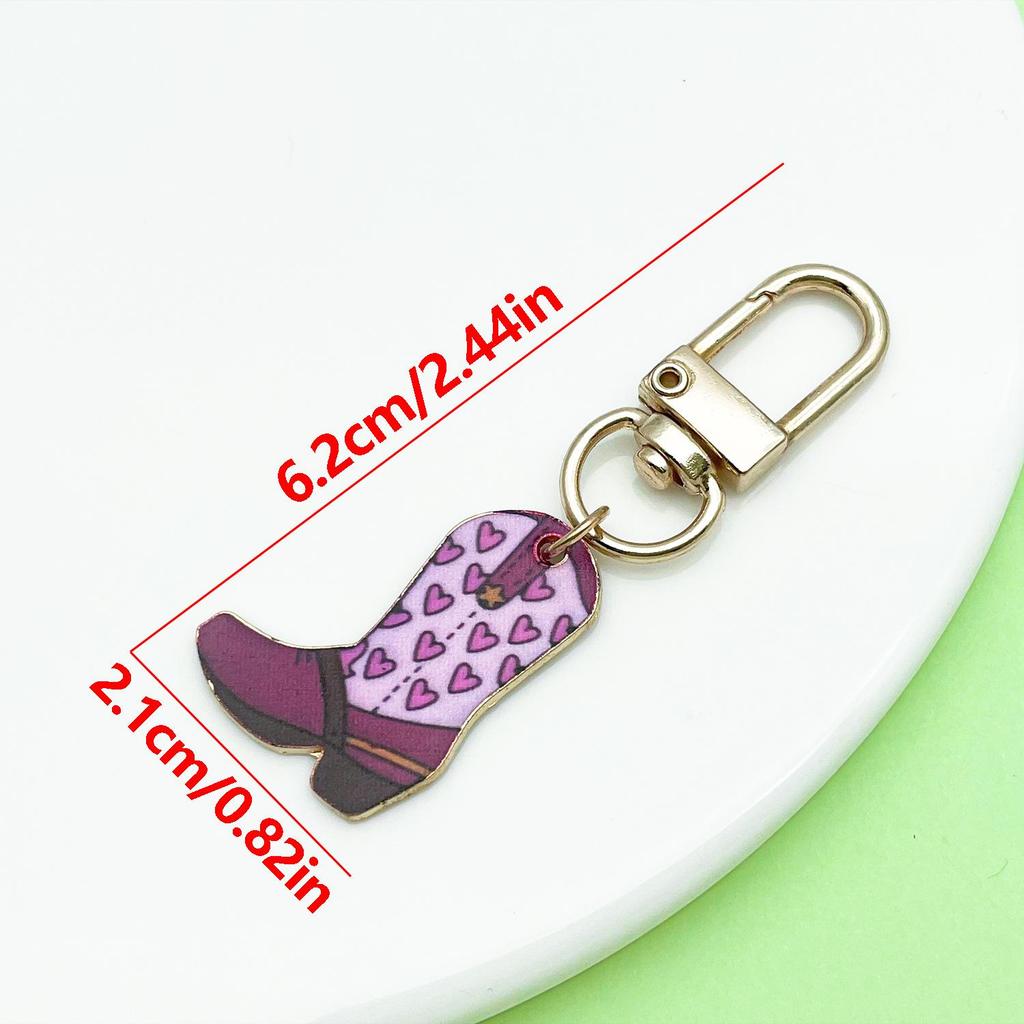 Retro Alloy Denim Boots Keychains & Charms: Unique Women's Accessories