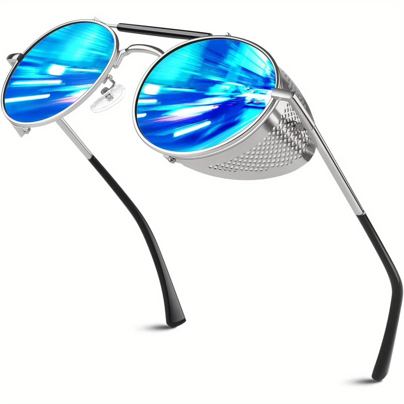 

Модные ретро-очки в стиле стимпанк для мужчин и женщин, винтажные модные круглые очки в стиле стимпанк из сплава