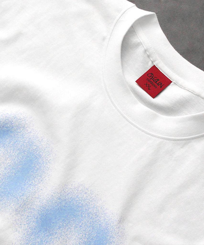 Keuligeon Effect Graphics Semi-Overfit Short Sleeve T-Shirt White