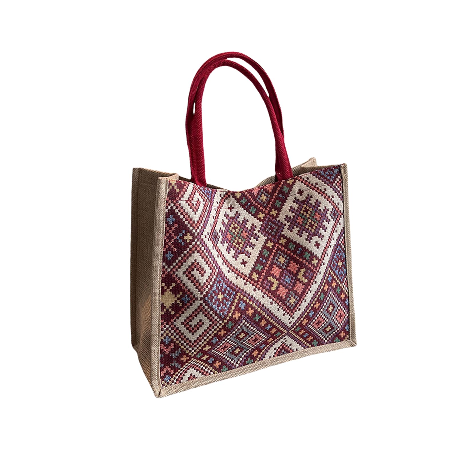 

NICOLE & DORIS Women s Bohemian-Style Tote Bag, A4 Size, Large Capacity, Canvas Eco Bag, Shoulder Bag, Handbag, Casual Bag for Women, Lightweight