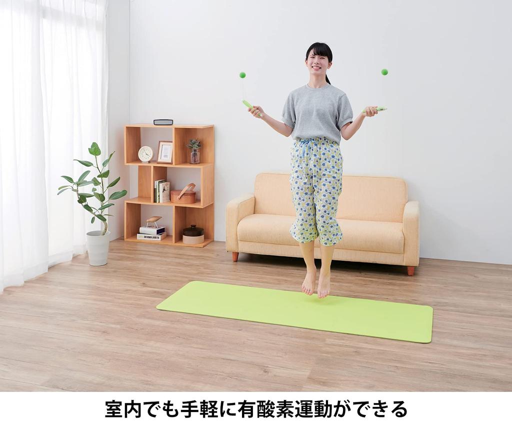 TANITA Tanita Size Jump Rope with Calorie Burner Counter, Made of ABS, AS, EVA, and Silicone Rubber, for Indoor and Outdoor Use, TS-960-GR, Green