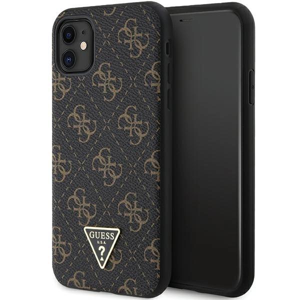 Guess Guhcn61Pg4Gpk Iphone 11 / Xr 6,1 Czarny/Black Hardcase 4G Triangle Metal Logo