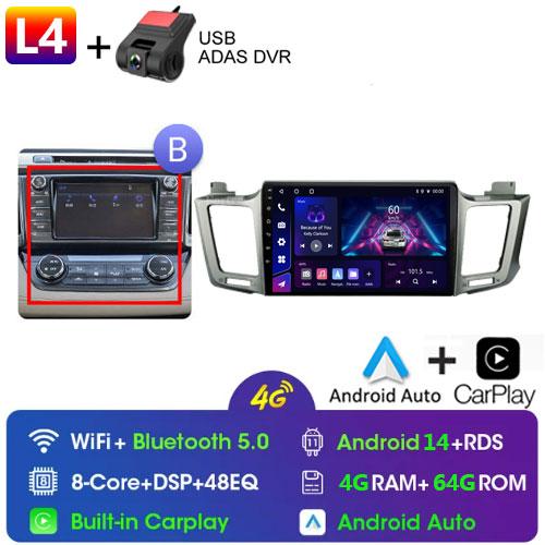 For Toyota RAV4 Rav 4 XA40 2012 - 2018 Android Car Radio Multimidia Video Player Navigation GPS Carplay Touch Screen Auto Stereo