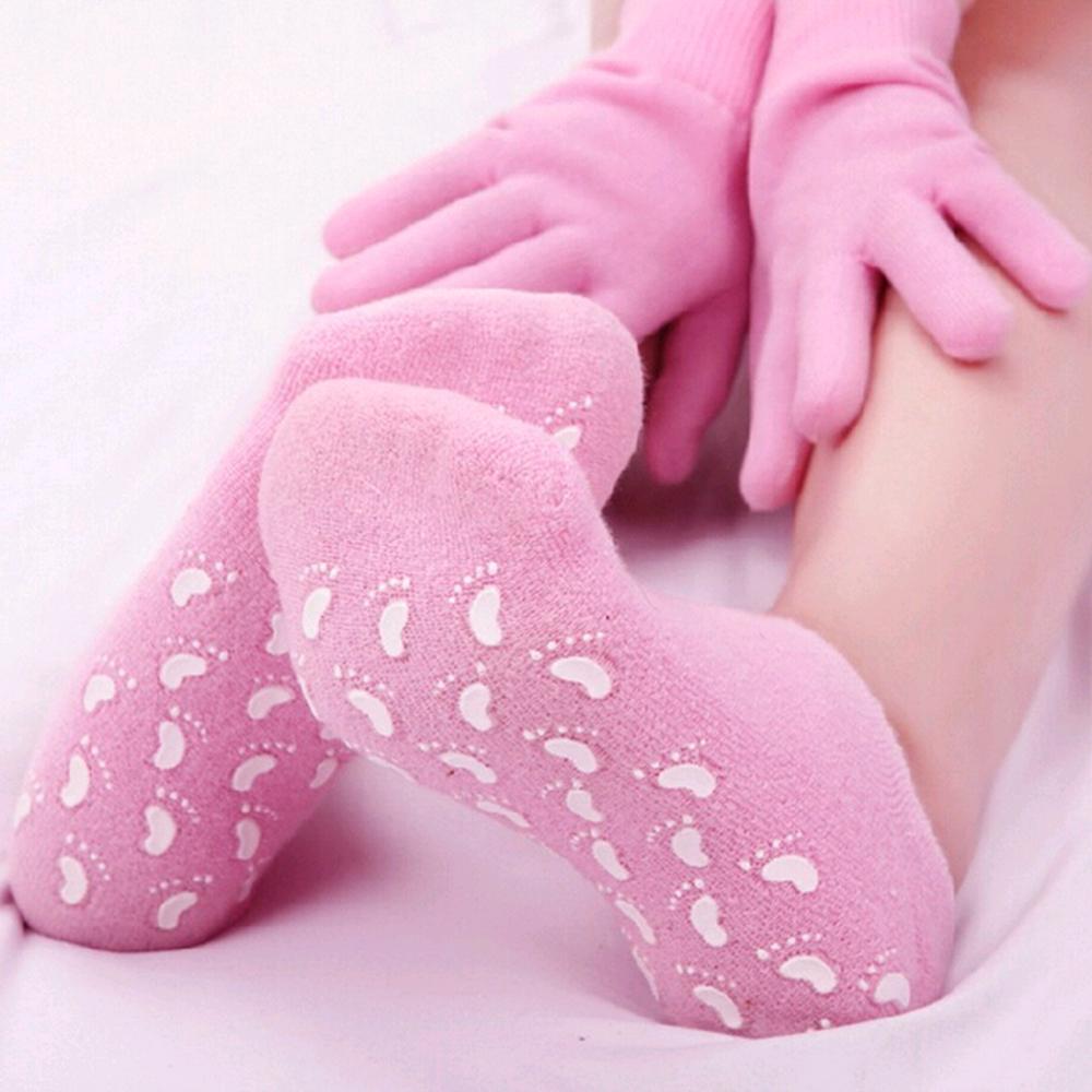 SPA Gel Socks Essential Oil Gloves Moisturizing Whitening Beauty Hand Foot Care Silicone Socks