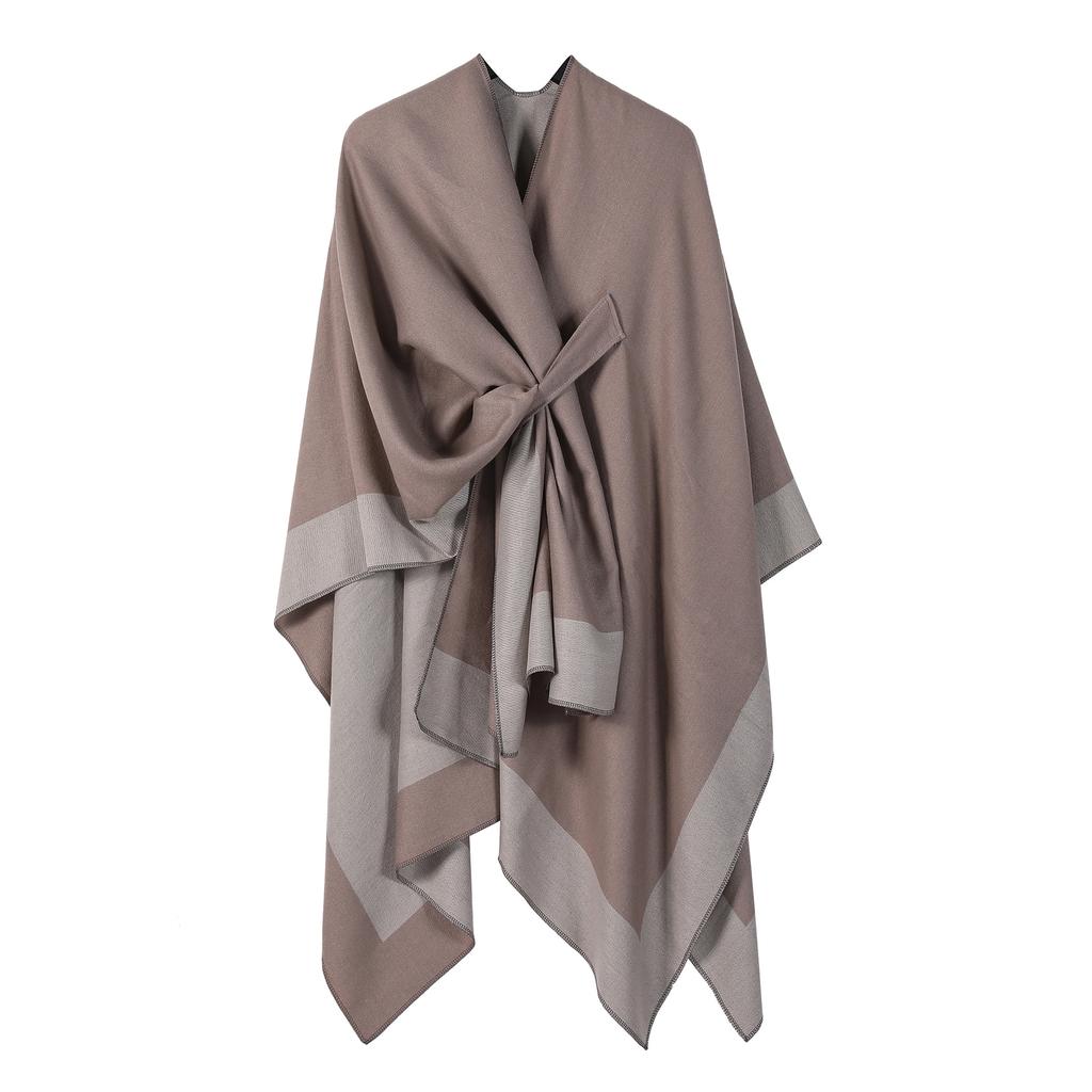 Multifunctional Thermal Shawl, Simple Office Nap Blanket, Split Cloak, Men On Both Sides