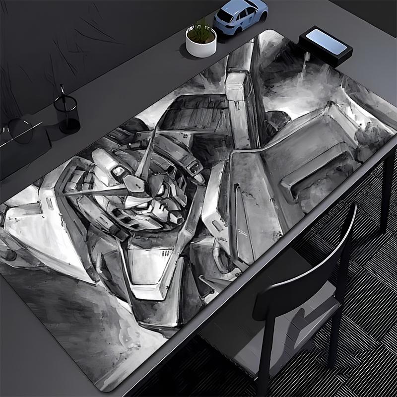 Mechanical Warrior Gundam Mk II Mouse Pad Large Rubber Keyboard Mouse Carpet Anti-slip Gamer Mouse Pad Coaster PC Anime Mousepad