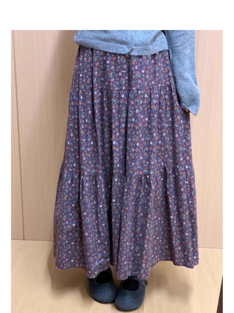 Women's Autumn 2025 Elastic Waist Floral Print Midi Skirt - Soft, Loose, Versatile Over-the-Knee Skirt