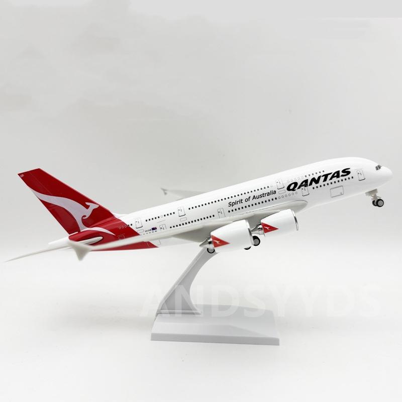 Resin 1:240 Scale 30CM Aircraft Model Australia Airlines Airbus A380 Passenger Airplane Model Collection Display Boutique
