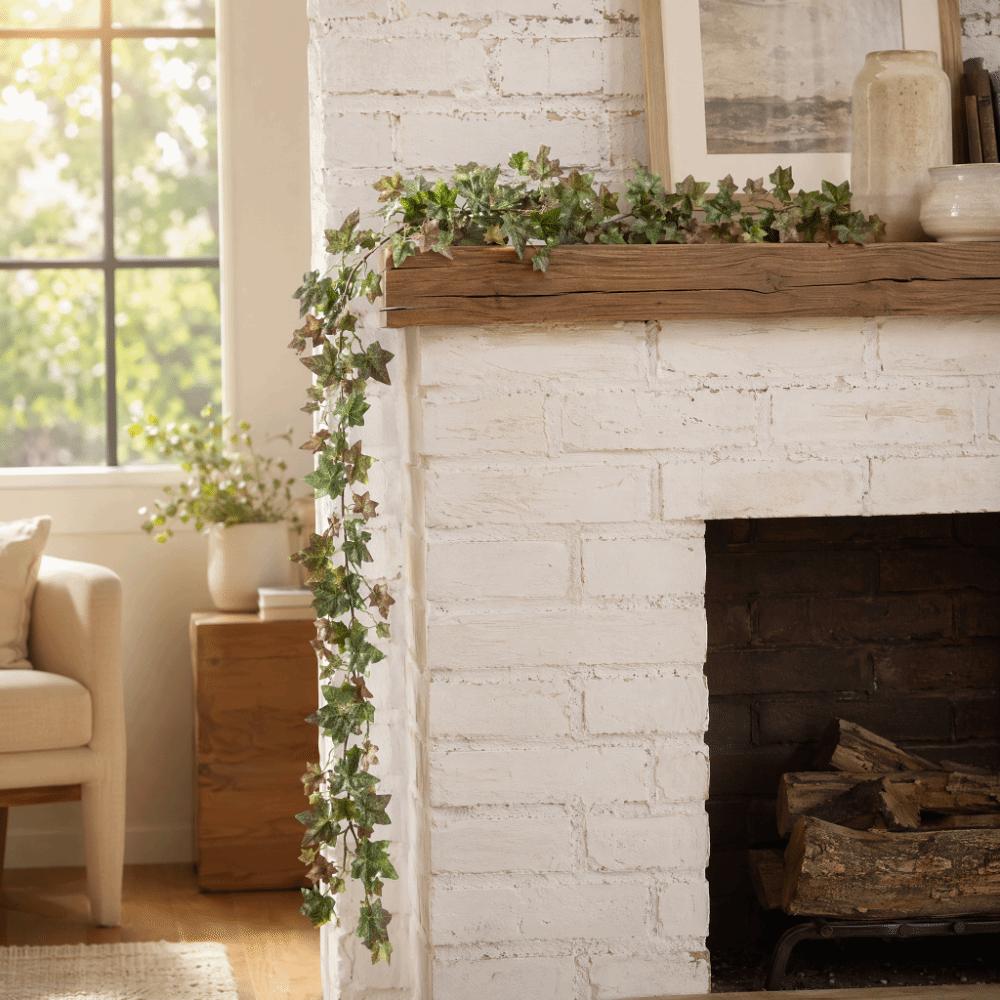 Single Strand Artificial Ivy Vine Autumn Fall Color 1.8m Length Fake Hanging Greenery Pipe Wrap Design Artificial Material