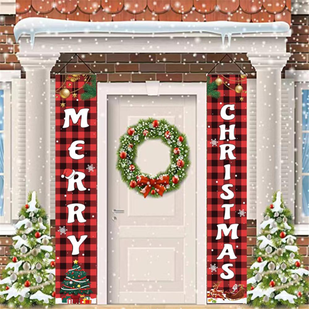 70.8 X 11.8" Couplets For Xmas Decor Hanging Home Yard Door Wall MERRY CHRISTMAS