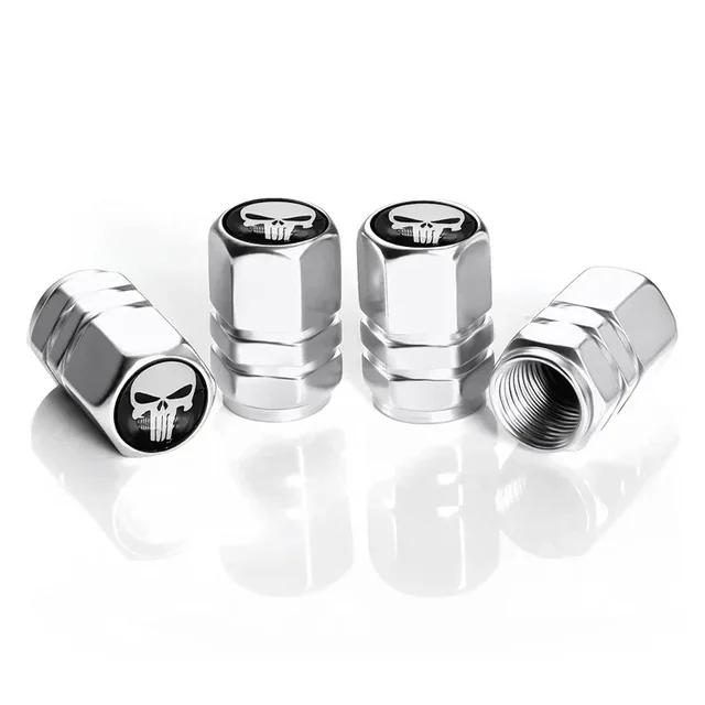 Aluminum Car Tire Valve Stem Caps Wheel Nipple Cover AirCover Tire Valve Cap Set for Cars SUVs Bike Trucks and Motorcycles Tools