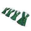 4Pcs Golf Head Cover Set Wood Club Waterproof PU Accessories Green Jacket Pattern Thickened Plush