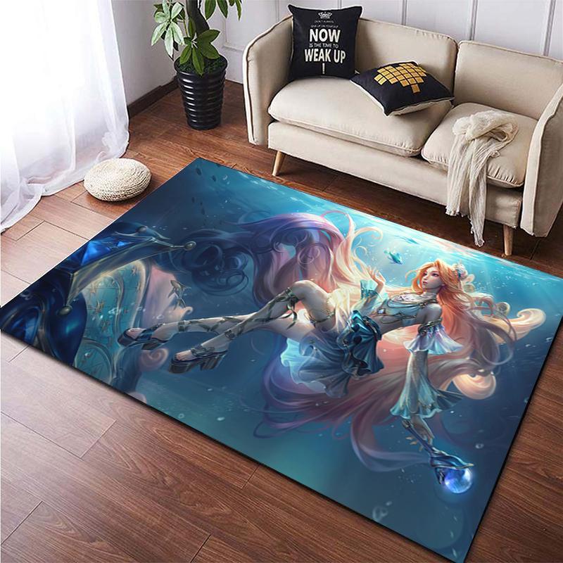 LOL KDA HD Printed Area Large Rug ,Carpet for Living Room Bedroom Sofa Decoration, Non-slip Floor Mats Dropshipping Alfombras