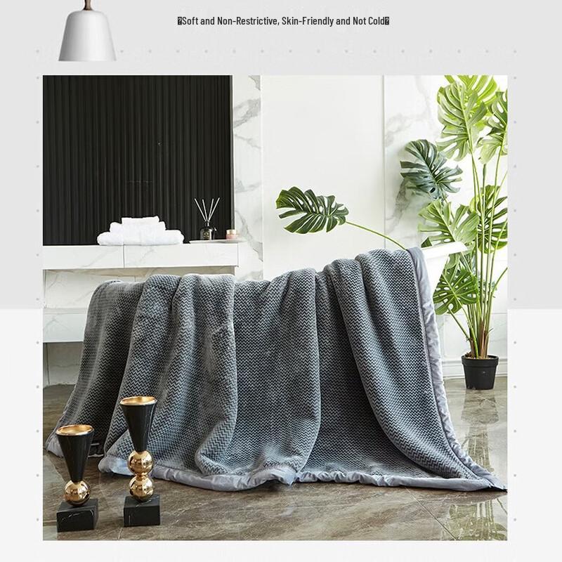 Muji Cloud Carved Velvet Jacquard Blanket