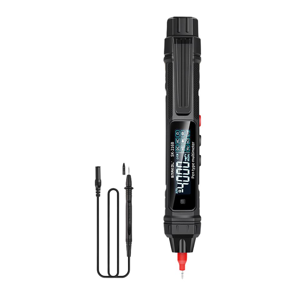 216 216B Compact Digital Multimeter Pen with NCV Live Wire Detector Backlit LCD Screen for Electrical Diagnostics