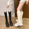 Long tube high heels increase height, a must-have temperament for small people, high boots but over the knee, the new thick sole increases height
