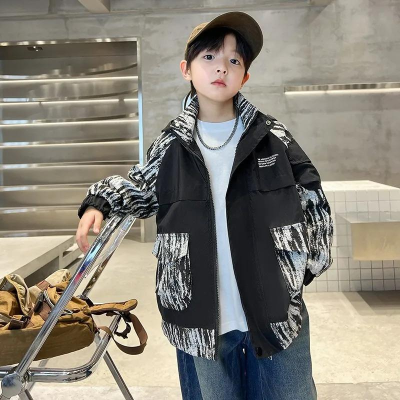 

Детская одежда, Весенние куртки для мальчиков, Куртки, Весенне-осенние модели, Весенняя одежда для больших детей, Повседневная одежда для красивых мальчиков 110 чёрный