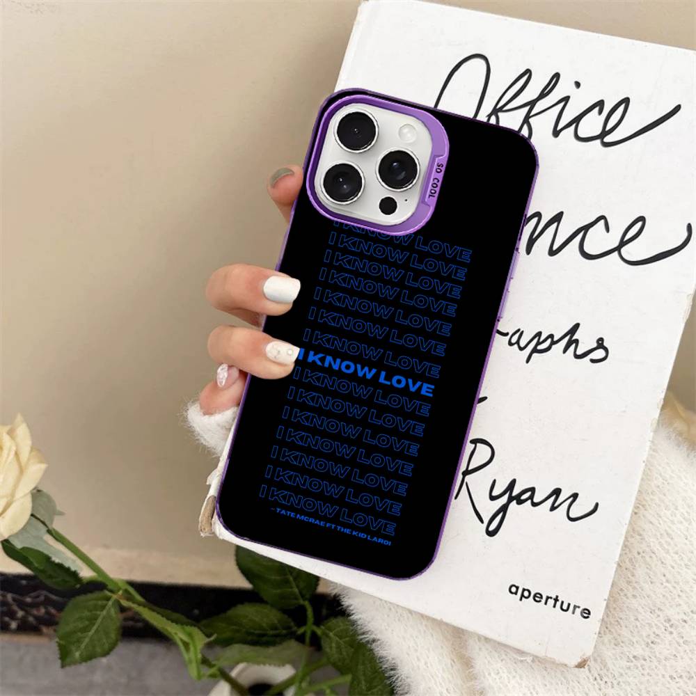 Singer Tate McRae Phone Case For iPhone 16 15 14 13 12 11 Pro Max 17 Plus Colorful Cover