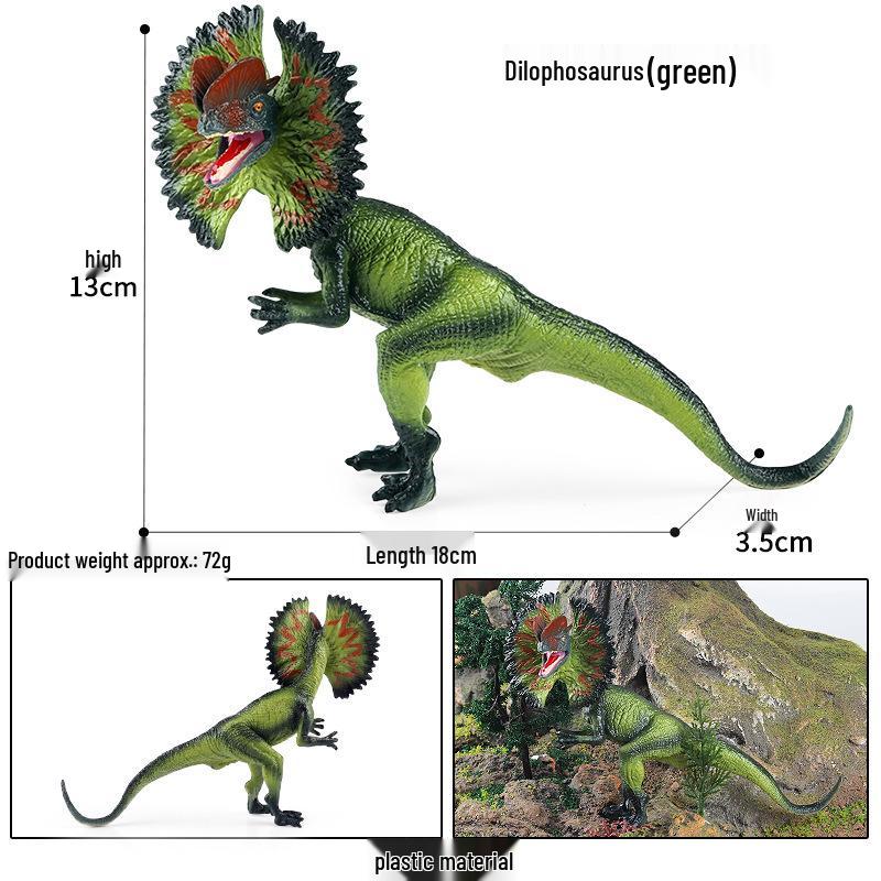 Cretaceous Ligabueino Dinosaur Model Toy - Hard Plastic Animal Figure for Kids