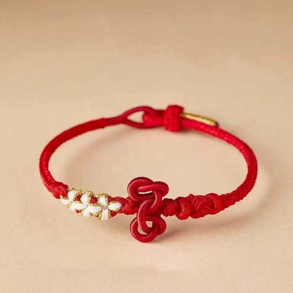 Fortunate Ornaments Exam Success Woven Bracelet Chinese Knot Bangle Valentine's Day Gifts