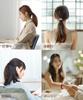 Set of 5 Silk Hair Natural Grade Gentle on High Stylish for Adults and IRIYULI Wine Dark Ties, 100% Silk, 6A, Anti-Static, Hair, Non-Marking,