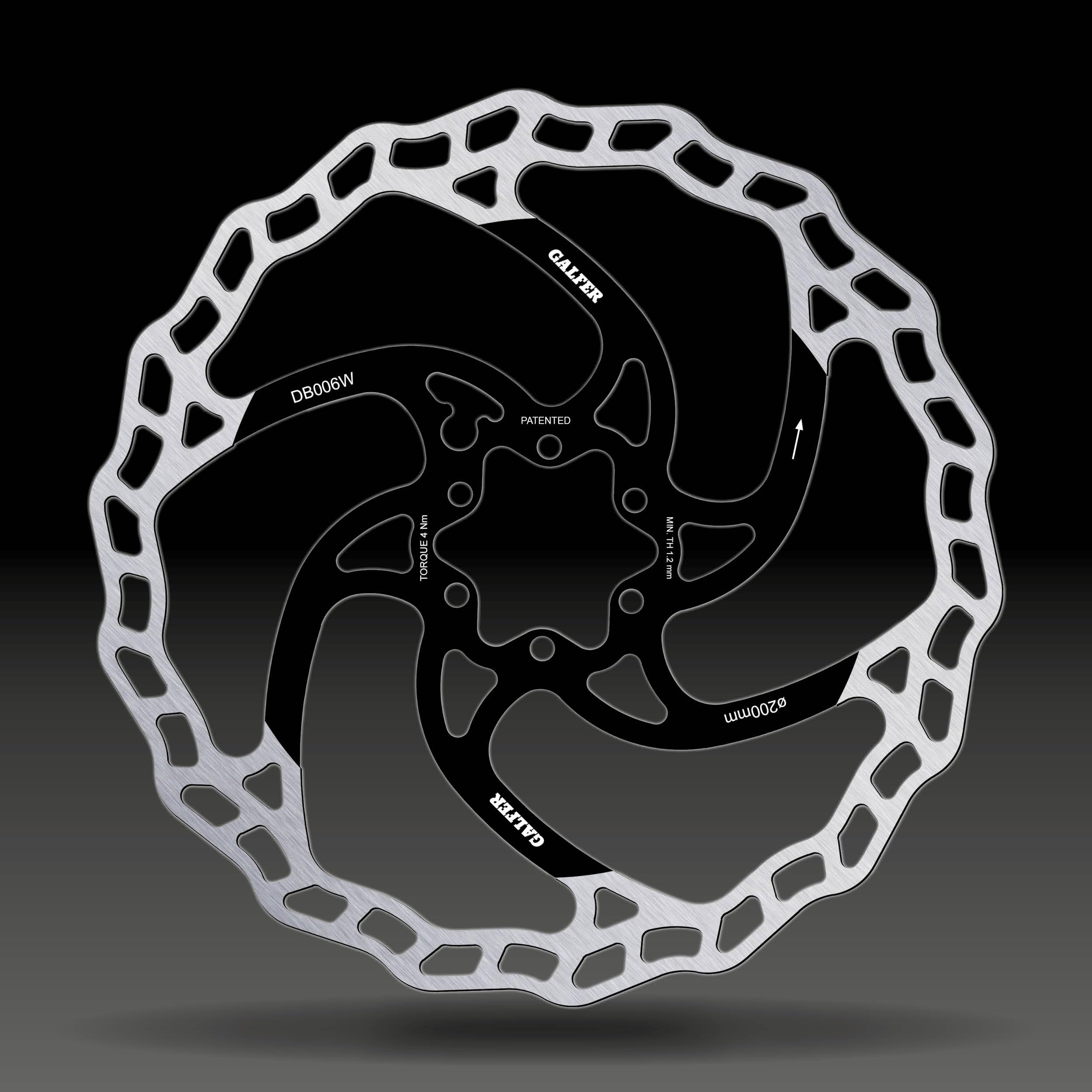 

GALFER BRAKING SYSTEMS Тормозной диск DB006W DISC WAVE MTB (6 болтов) 200/1.8мм