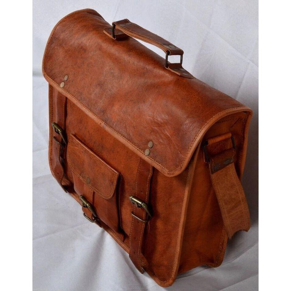 New Men Leather Messenger Shoulder Satchel Laptop Briefcase Bag Crossbody