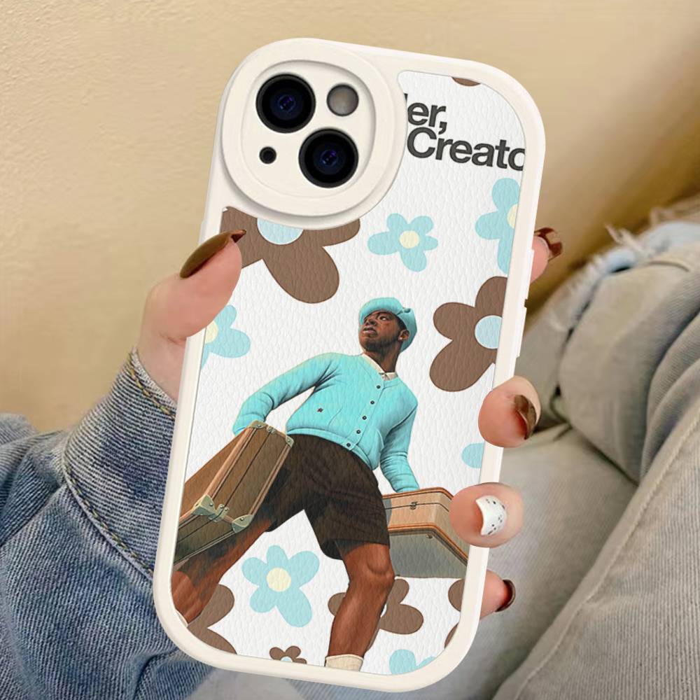 T-Tylers The Creator Rapper For IPhone 16 15 14 13 12 11 Pro Max Plus Leather Phone Cover