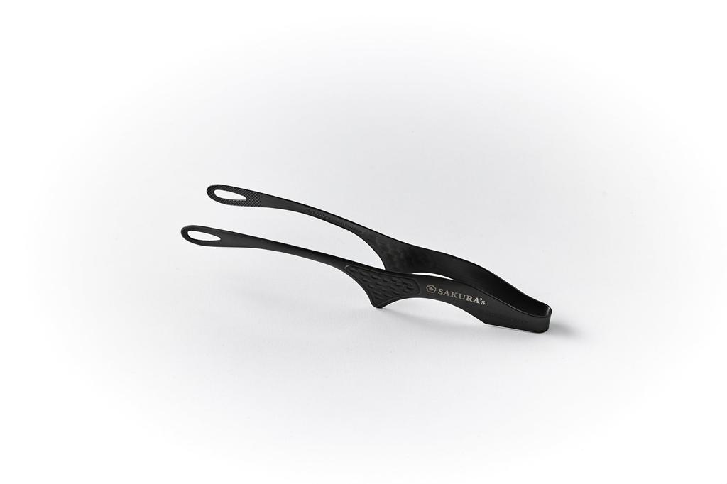 Tongs That Can Replace Your Dominant Stainless Made In Restaurant Sakura Black Dishwasher Grilled Yubisaki with Floating Tip for Hygiene Tongs Hand,