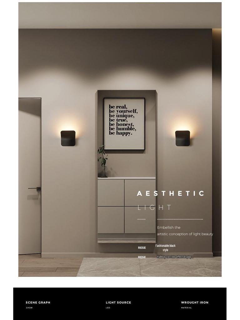 Nordic Modern Minimalist Wall Lamp - Designer Style for Living Room, Bedroom, Hallway, or Stairway.