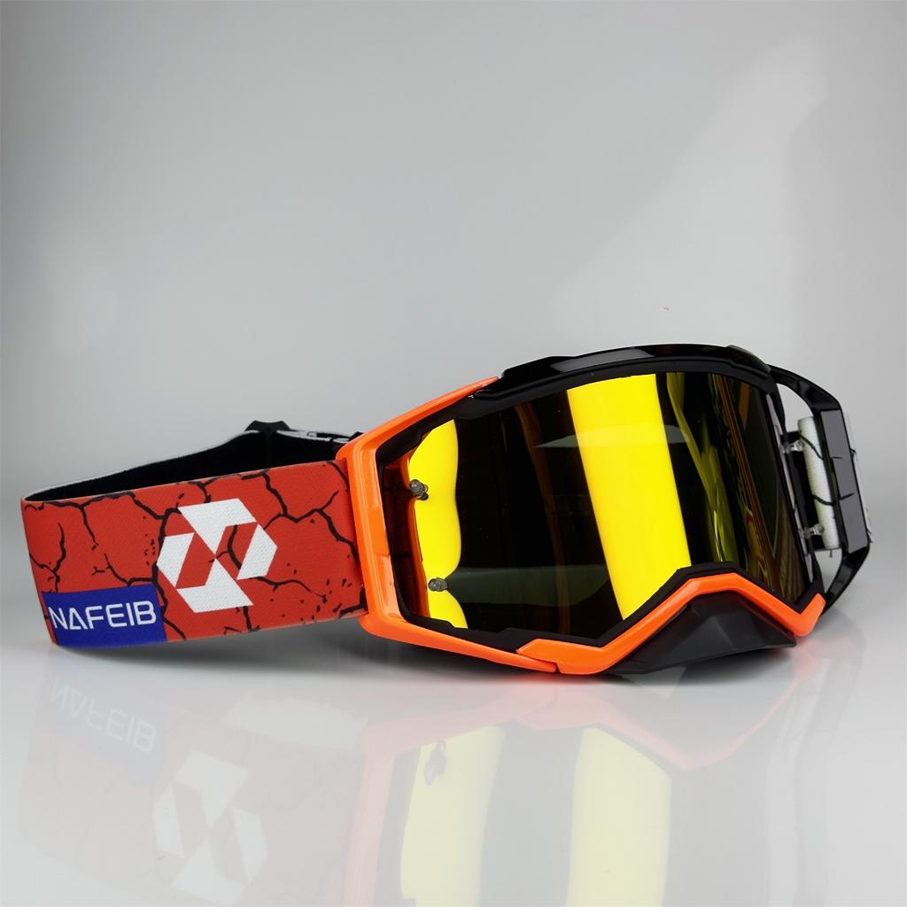 Off-Road Goggles - Tough Protection, Dirt Bike Eyewear, Motocross Gear, Anti-Fog, UV Protection, Adjustable Strap