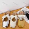 2026 Spring Square Toe Casual Shoes Woman Lace Bow Baotou Slippers Fashion Slip On Comfortable Breathable Soft Bottom Flats